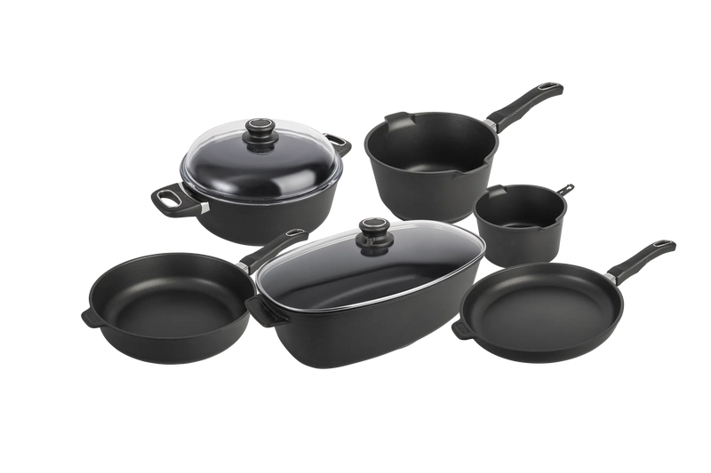 Kit Gastronomique Poele Sauteuse Cocotte Casserole rotissoire haut de gamme induction gastrolux