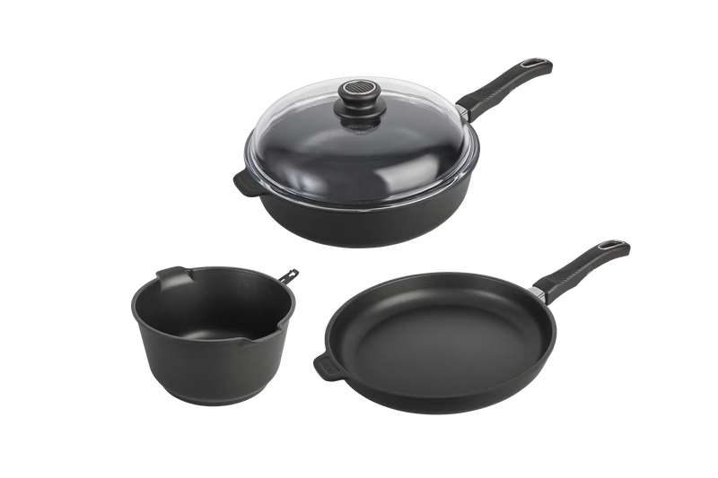 Kit Indispensable Poele Sauteuse Casserole haut de gamme de cuisine induction gastrolux