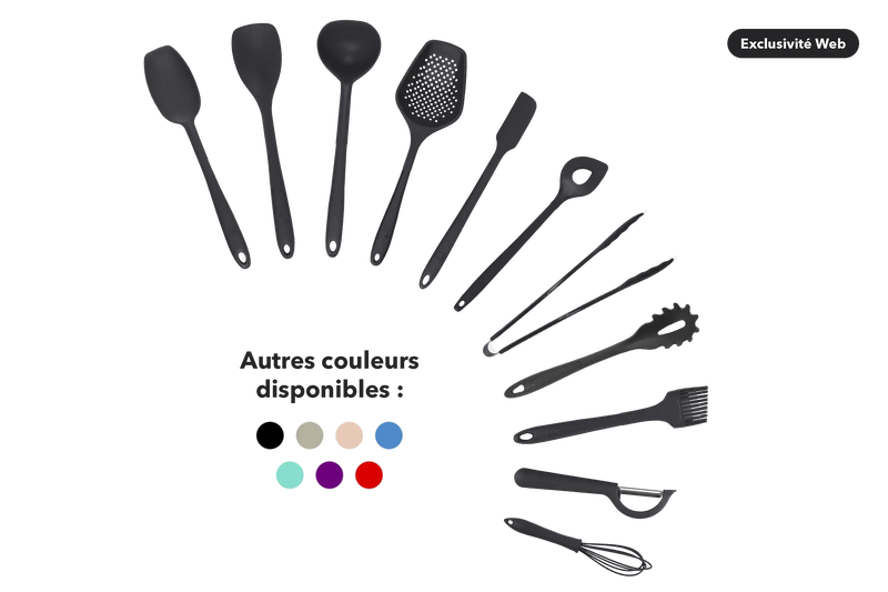 Kit de utensilios de silicona