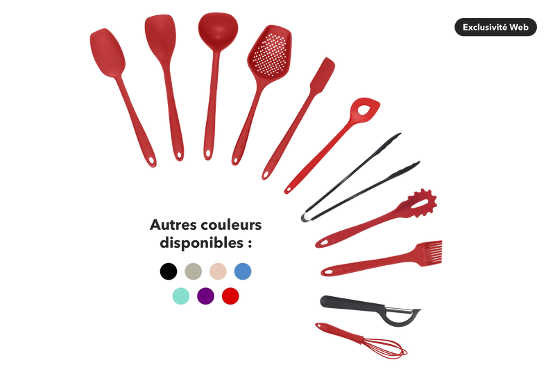 Kit de utensilios de silicona