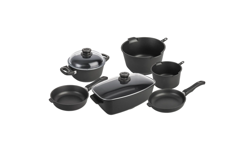 Kit Gastronomique Poele Sauteuse Cocotte Casserole rotissoire haut de gamme induction gastrolux