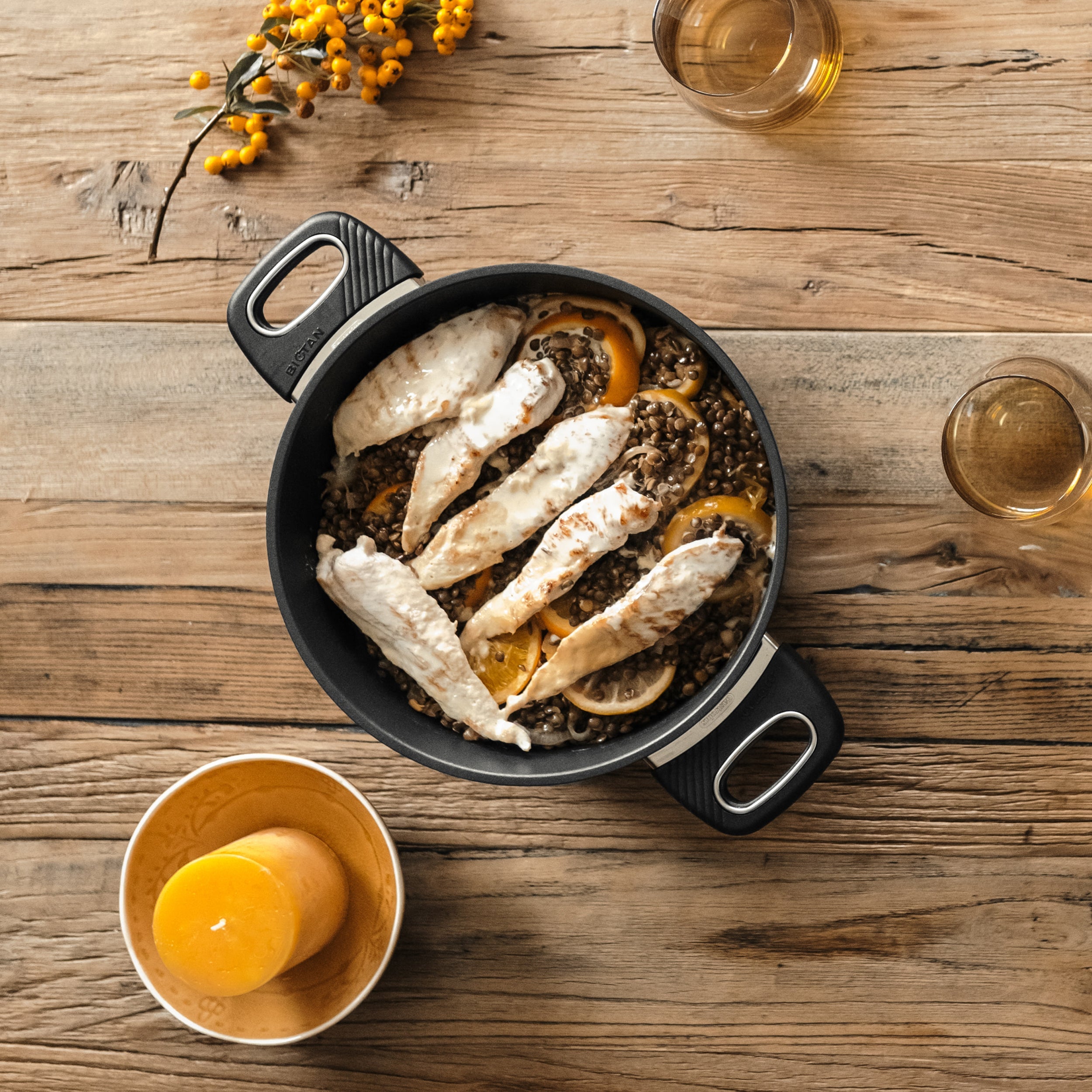 Batterie de cuisine haut de gamme Induction Gastrolux