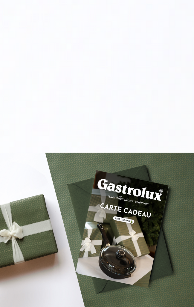 Carte cadeau Gastrolux parfaite pour un cadeau de Noel, anniversaire, mariage