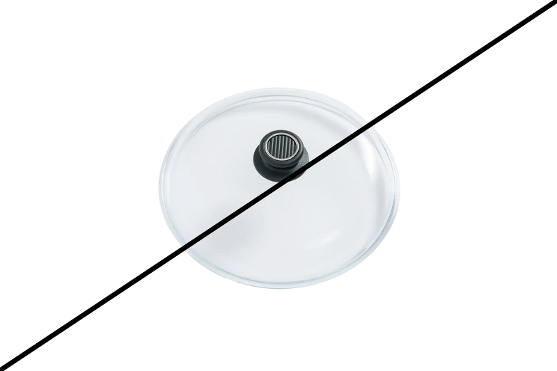 Tapa de alto domo en borosilicato