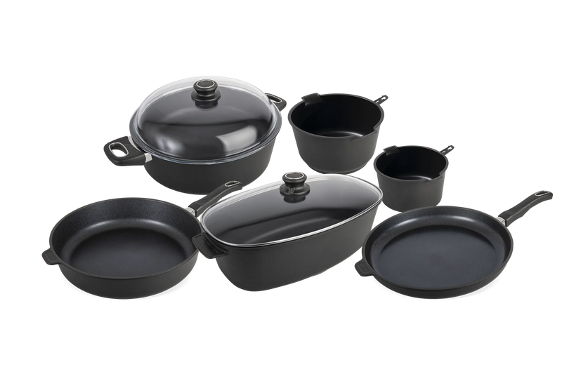 Kit Gastronomique Poele Sauteuse Cocotte Casserole rotissoire haut de gamme induction gastrolux