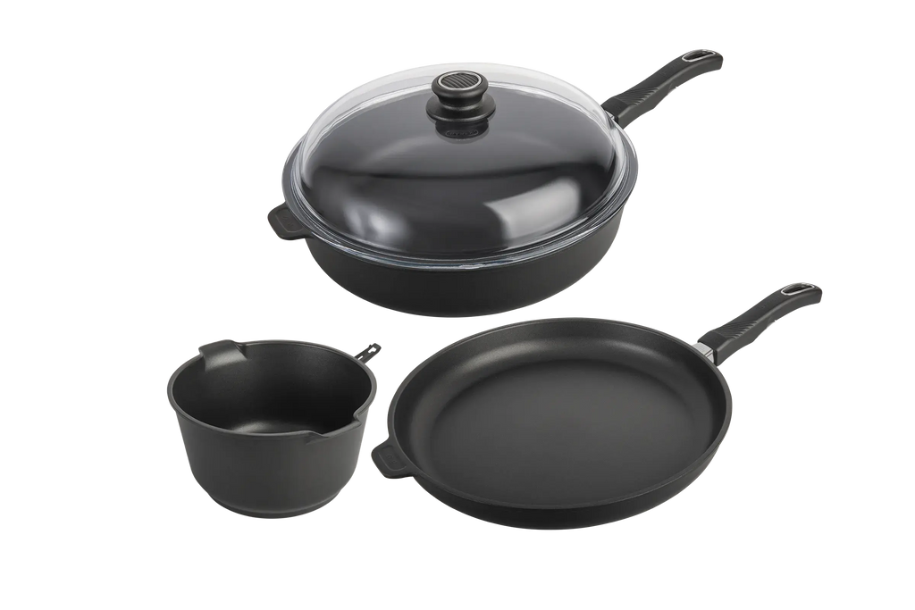 Kit Indispensable Poele Sauteuse Casserole haut de gamme de cuisine induction gastrolux