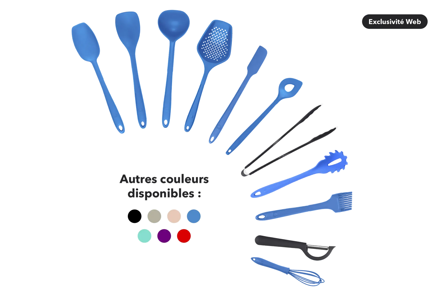 Kit de utensilios de silicona