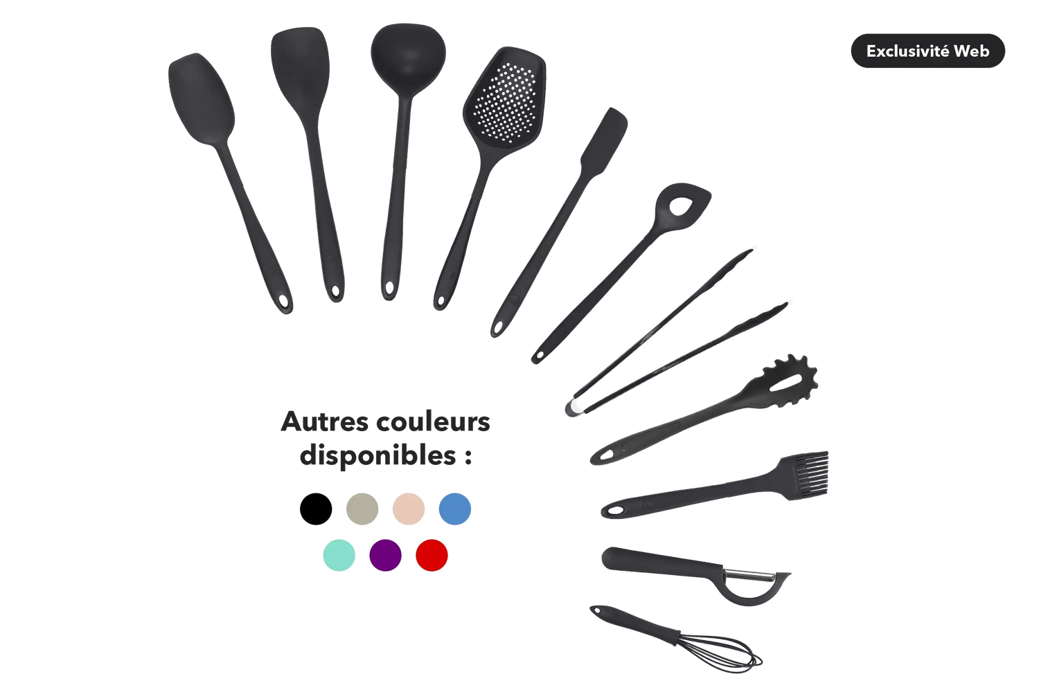 Kit de utensilios de silicona