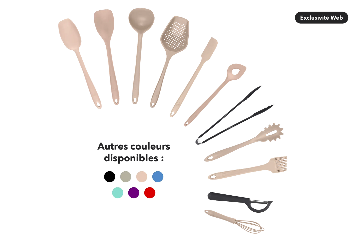 Kit de utensilios de silicona