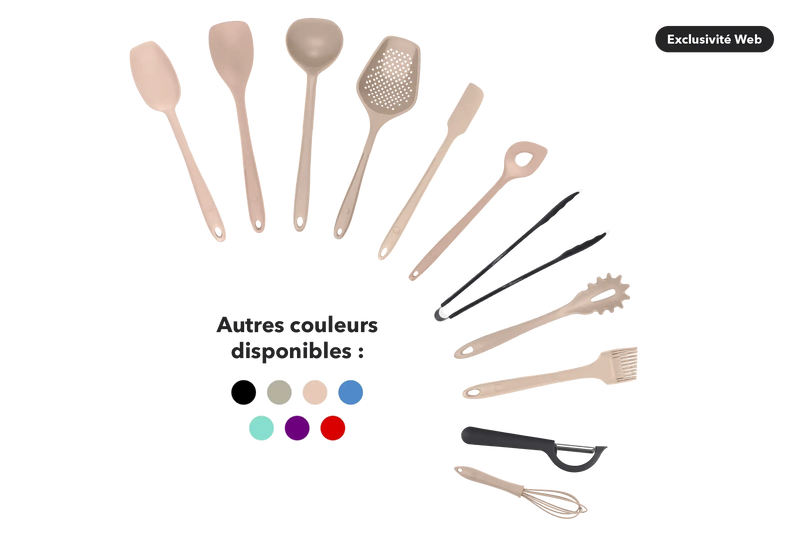 Kit de utensilios de silicona