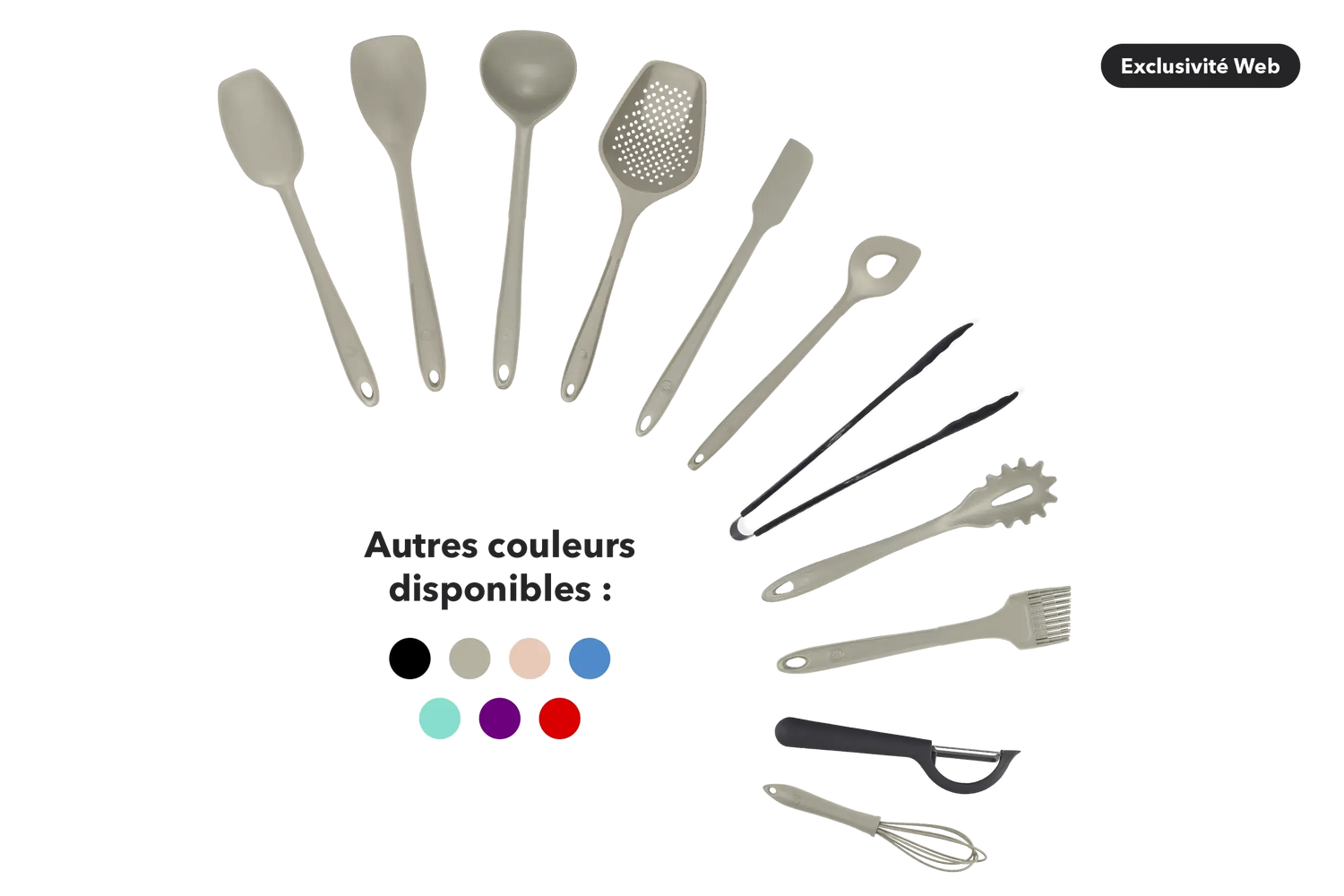 Kit de utensilios de silicona