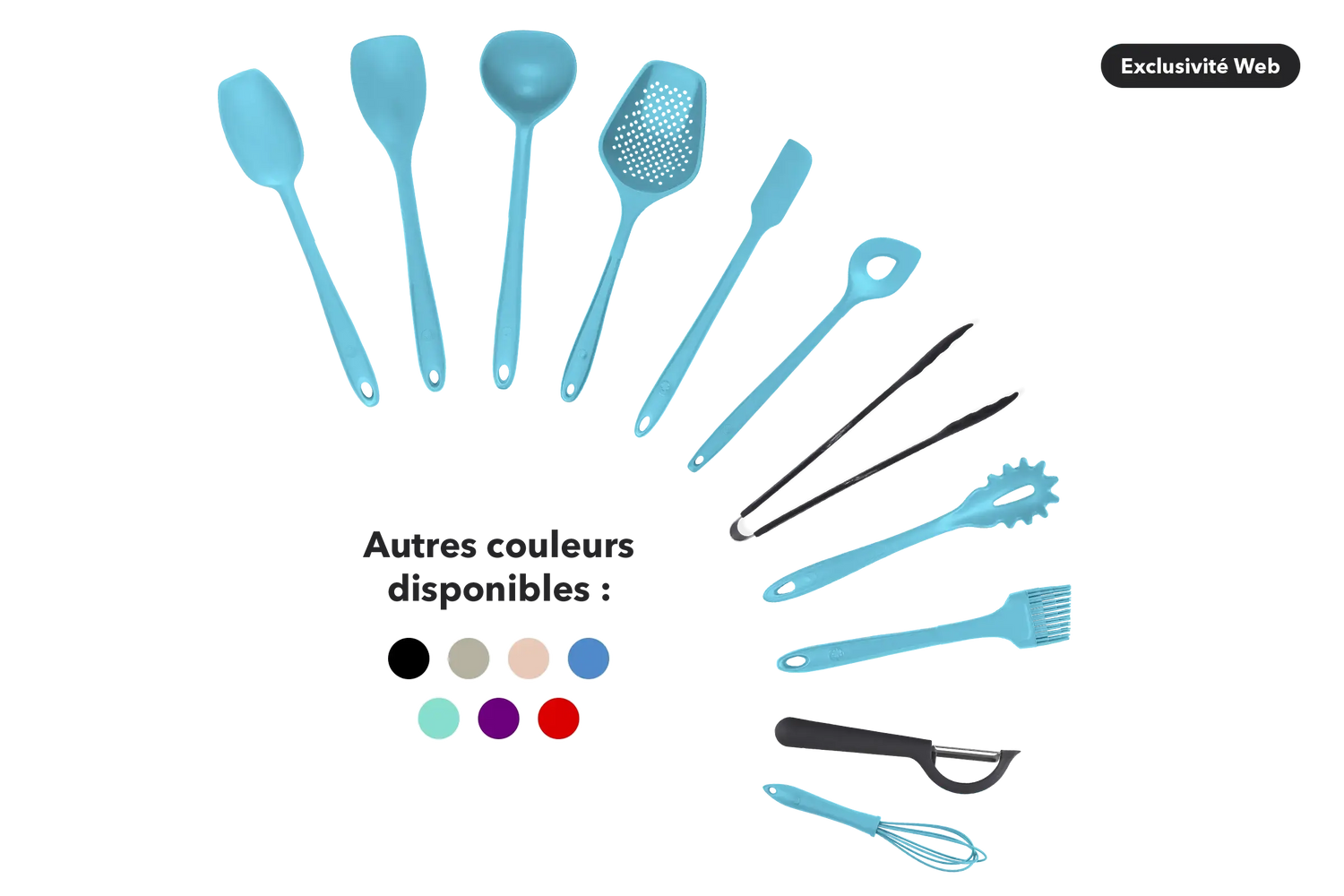 Kit de utensilios de silicona