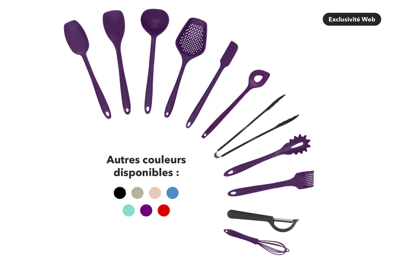 Kit de utensilios de silicona