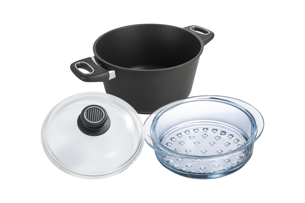 Kit Printemps Faitout de Cuisine Haut de Gamme Panier Vapeur Gastrolux